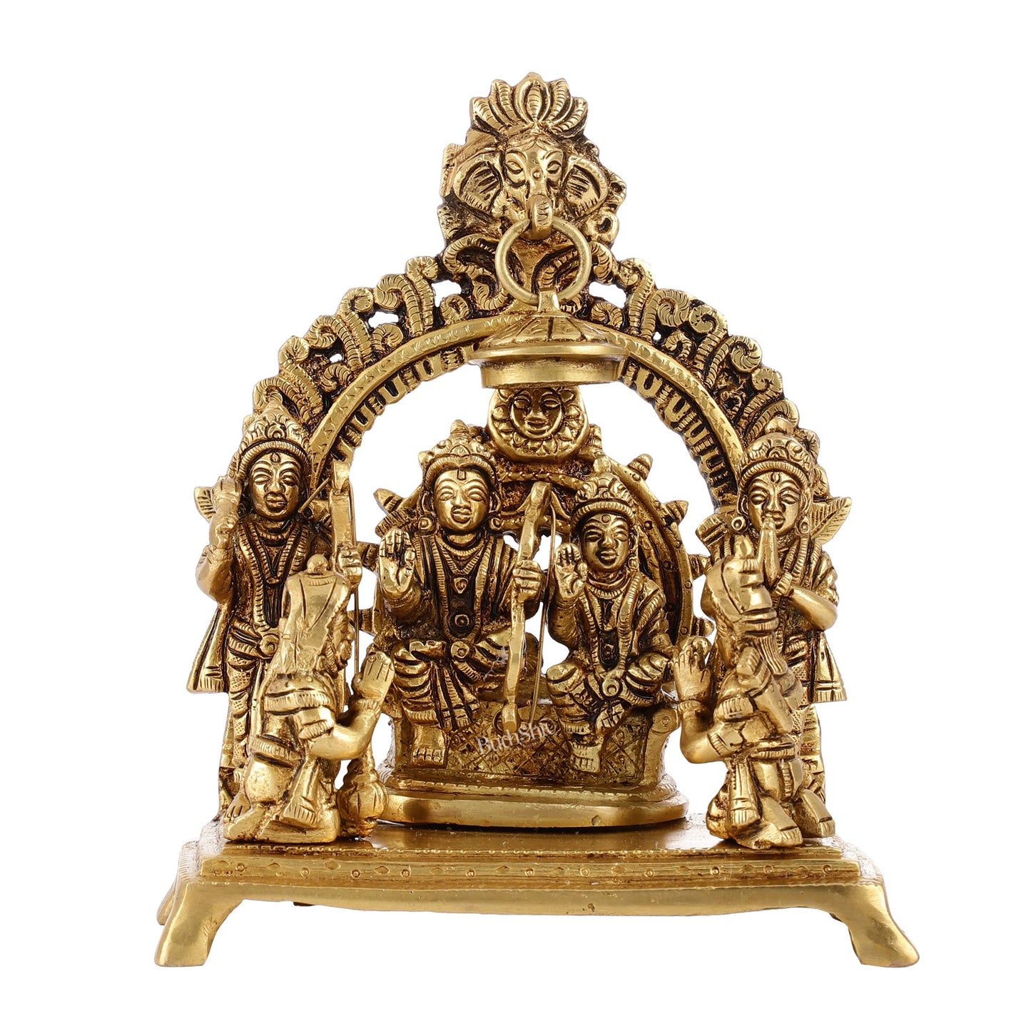 Complete Brass Ram Darbar Idol with All Brothers | Height 7 inch - Budhshiv.com