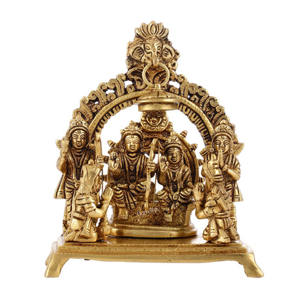 Complete Brass Ram Darbar Idol with All Brothers | Height 7 inch - Budhshiv.com