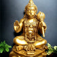 Crossed Leg Brass Hanuman Statue - 20 inch - Budhshiv.com