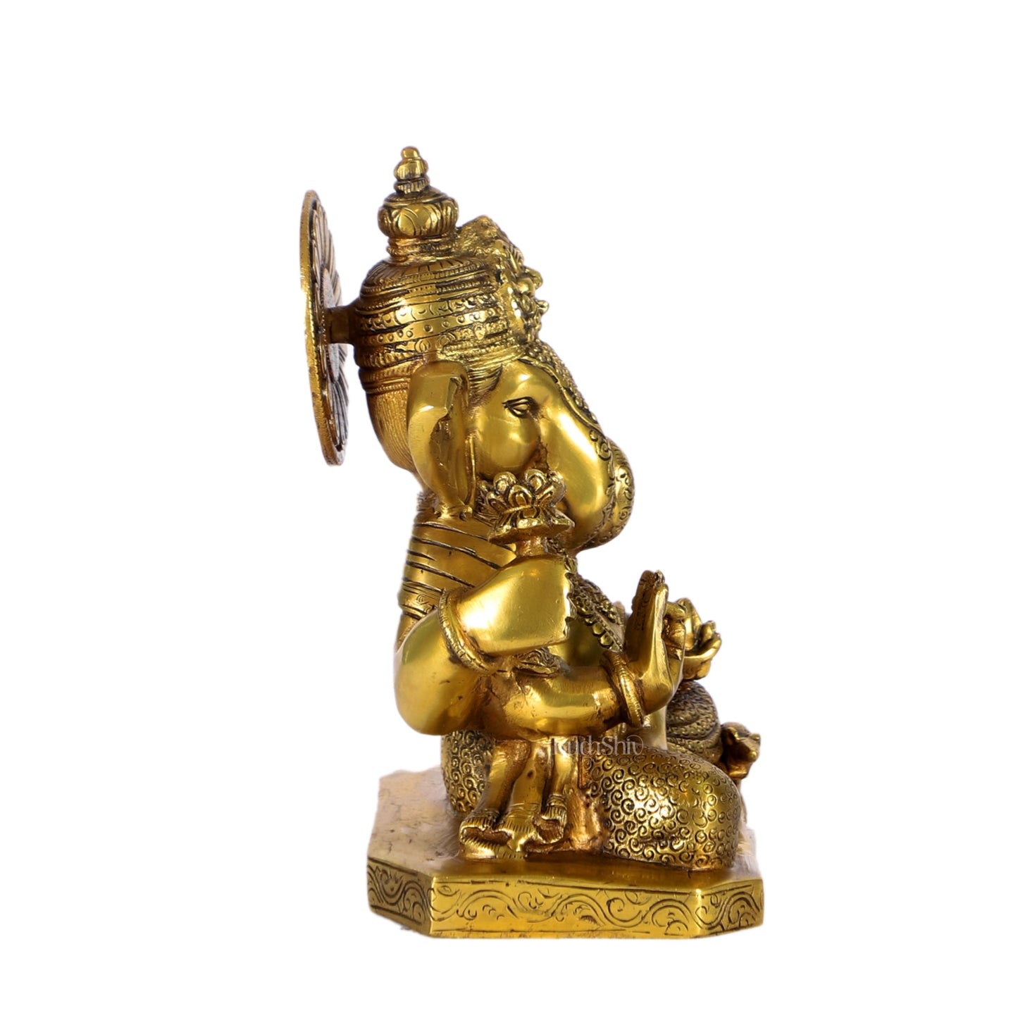 Dagdusheth Ganpati Brass Statue - Budhshiv.com