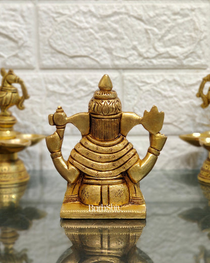 Dagdusheth Ganpati Brass Statue - Budhshiv.com