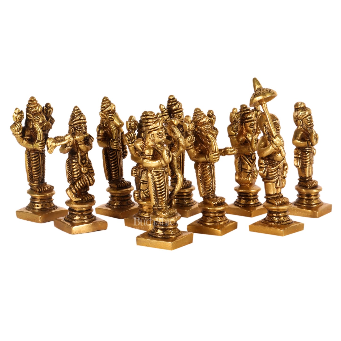 Dashavatar Brass idols 3 inch - Budhshiv.com