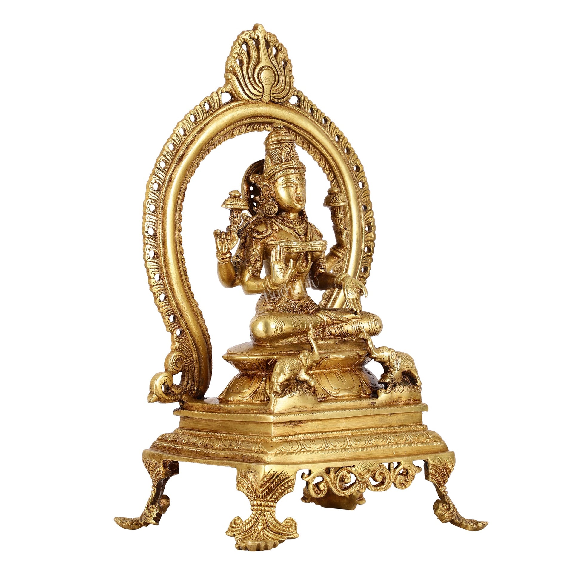 Divine Brass Lakshmi Idol 15 inch - Budhshiv.com