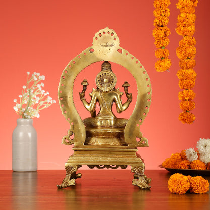 Divine Brass Lakshmi Idol 15 inch - Budhshiv.com