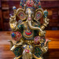 Divine Brass Lord Ganesha Statue with Meenakari - 21 Inch - Budhshiv.com