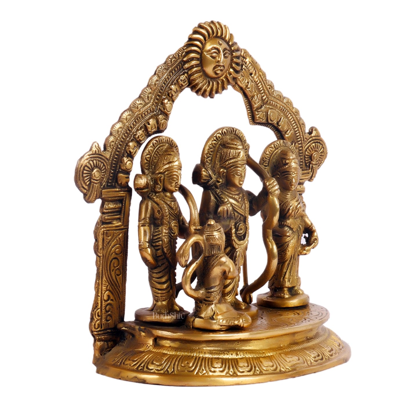Divine Brass Ram Darbar 7.5 inch - Budhshiv.com