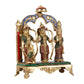 Divine Brass Ram Darbar with Natural Stone Dressing - 13 Inches - Budhshiv.com