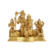 Divine Brass Shiv Parivar Statue 5" - Budhshiv.com