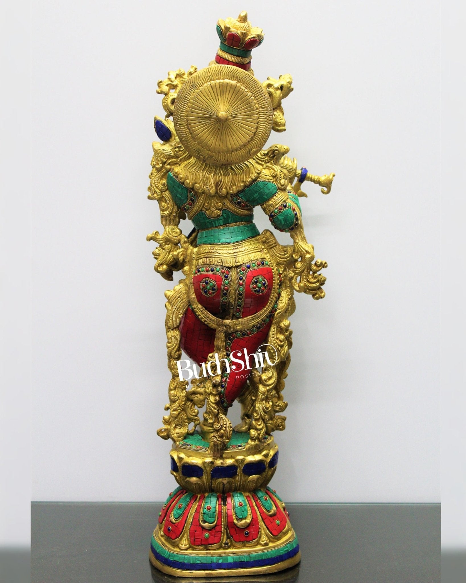 Divine Ever Smiling Lord Krishna Statue 29 inch - Budhshiv.com