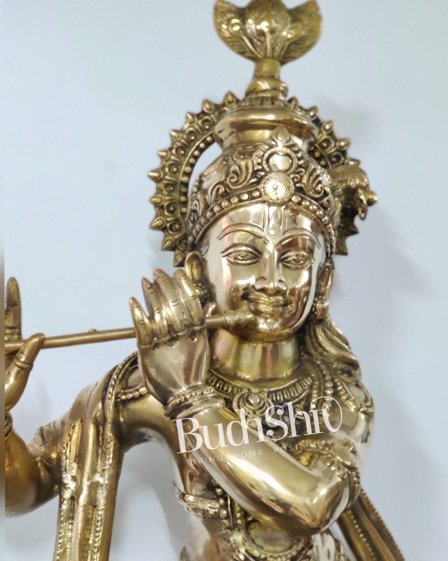 Divine Large Lord Krishna Statue - 36x14x8 Inch - Budhshiv.com