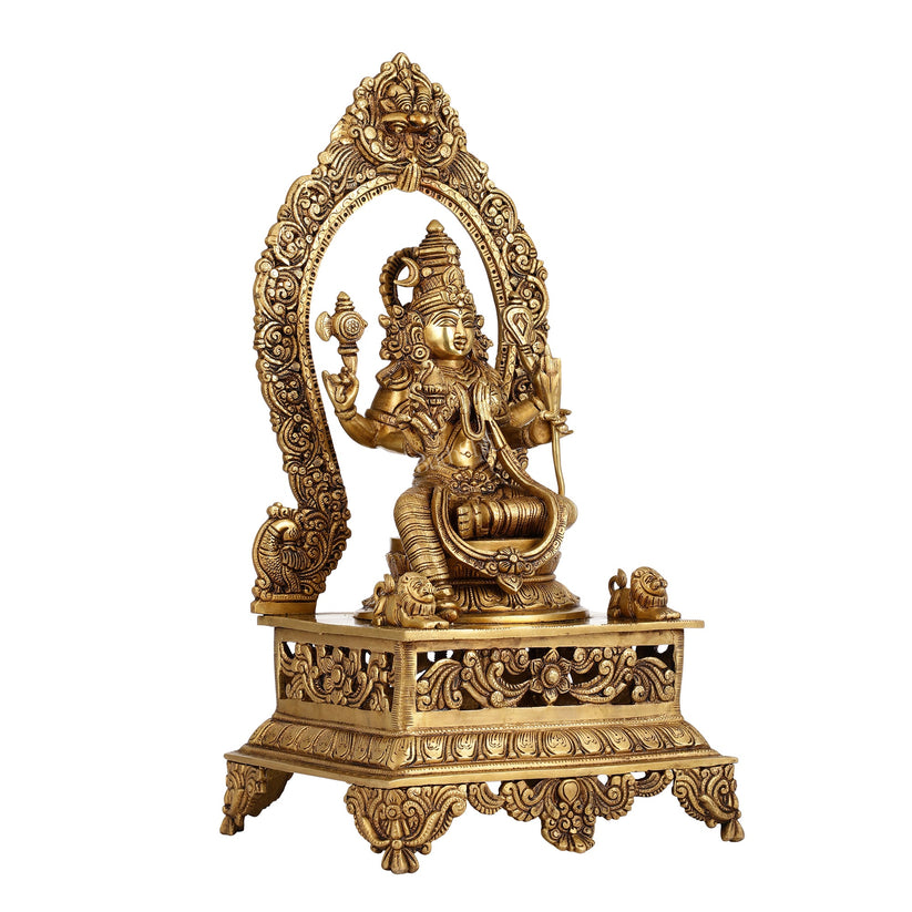 Elegant 20.5 Inch Brass Lalitha Devi Rajarajeshwari Kamakshmi Amman Id ...