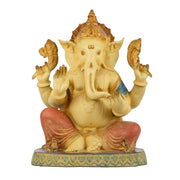 Elegant 21.5 Inch Ganesha Brass Statue with Meticulous Craftsmanship - Budhshiv.com