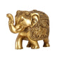 Elegant Brass Elephant statue - 7 inch - Budhshiv.com