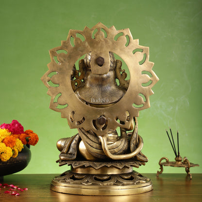 Elegant Brass Lord Hanuman Statue - 18 inch - Budhshiv.com