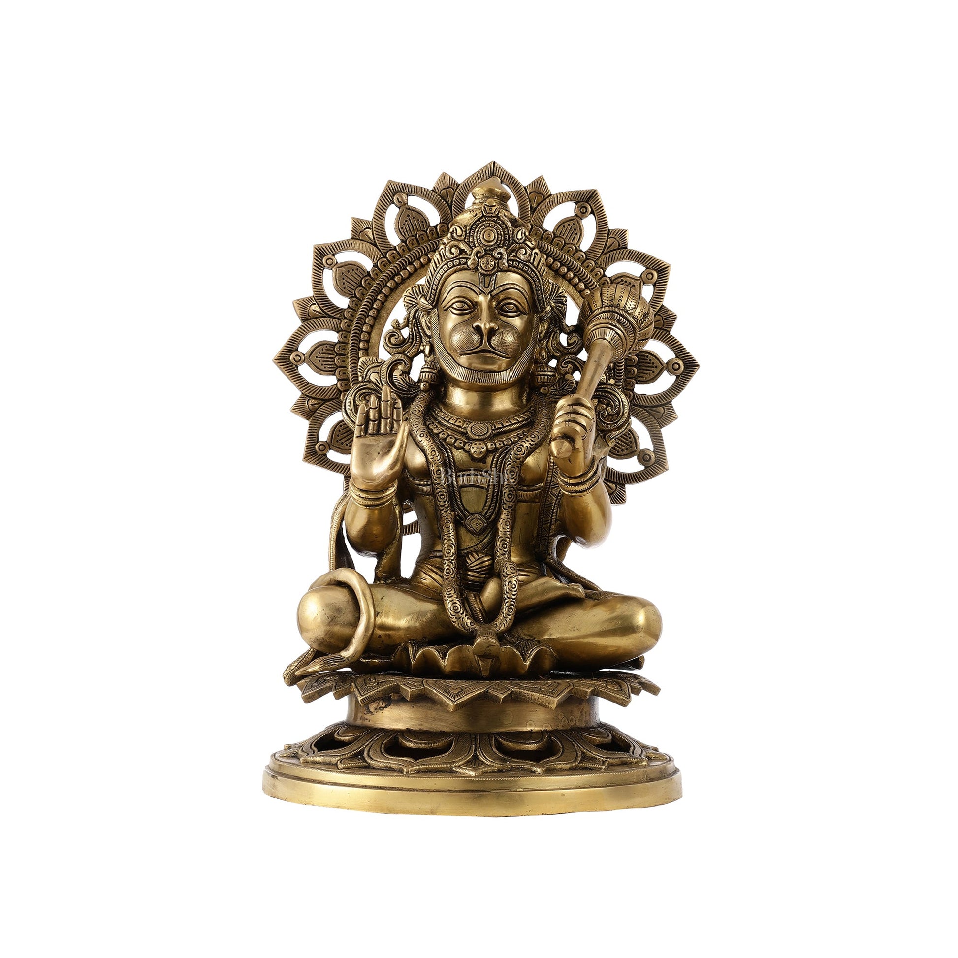 Elegant Brass Lord Hanuman Statue - 18 inch - Budhshiv.com