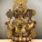 Elegant Brass Superfine Lord Ganesha Idol with Lotus - 23.5" - Budhshiv.com