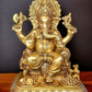 Elegant Pure Brass Superfine Lord Ganesha Statue - 17" - Budhshiv.com