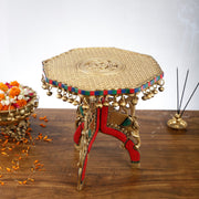 Elephant brass chowki 12 inch shine - Budhshiv.com