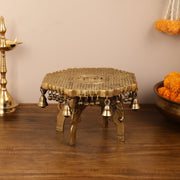 Elephant brass chowki 12 inch - Budhshiv.com