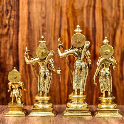 Exquisite 18-Inch Brass Ramdarbar Statues - Budhshiv.com