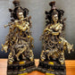 Exquisite 29 Inch Pure Brass Radha Krishna with Cow idols - Budhshiv.com