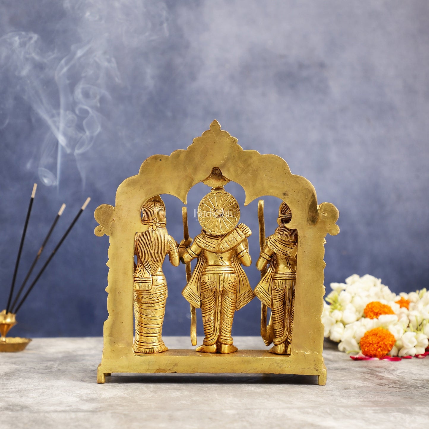 Exquisite 9.5 Inch Pure Superfine Brass Ramdarbar Idol - Budhshiv.com