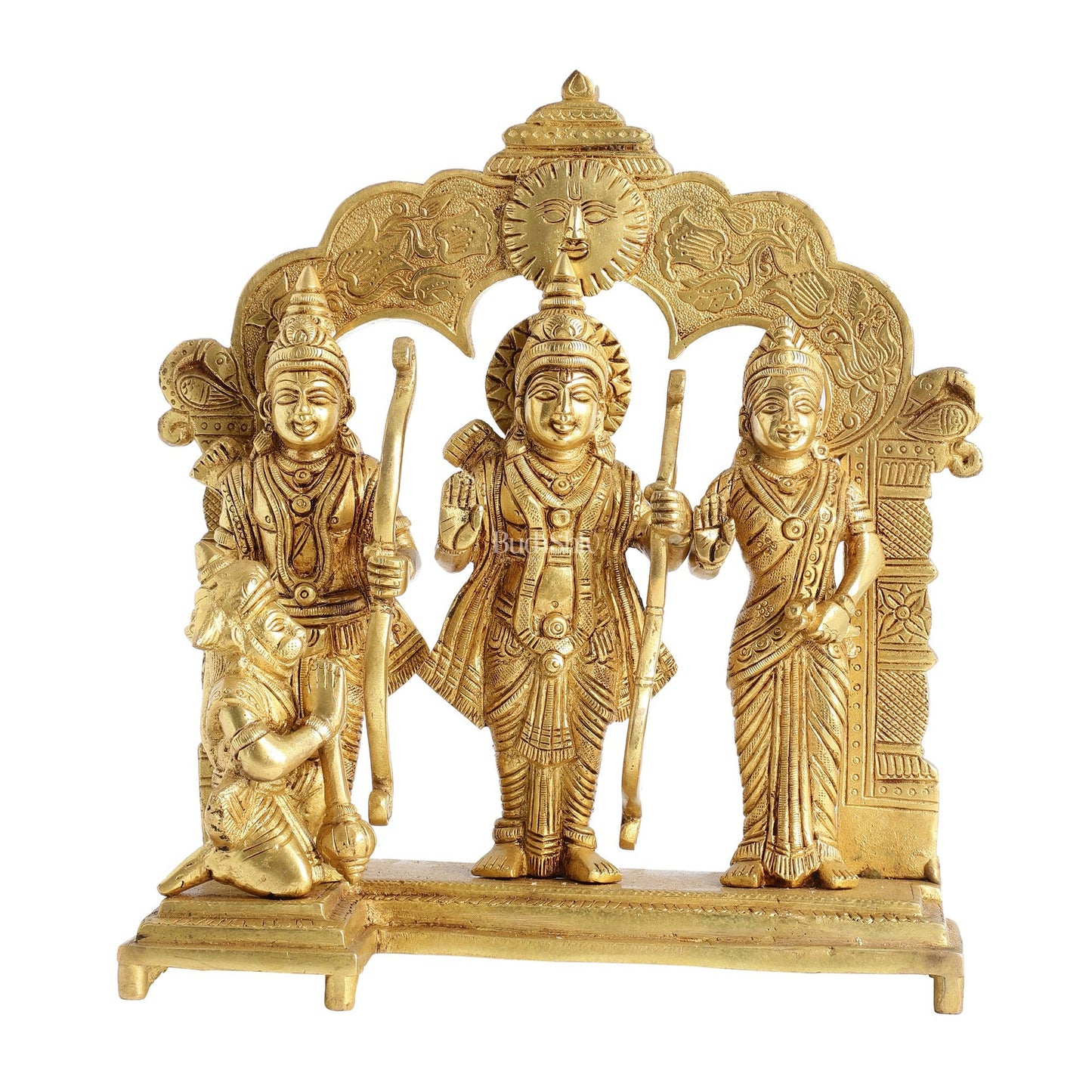 Exquisite 9.5 Inch Pure Superfine Brass Ramdarbar Idol - Budhshiv.com