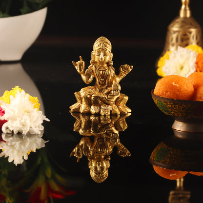 Exquisite Balambigai Brass Statue | High-Quality Craftsmanship | Perfect for Home, Office, or Puja Room 3 inch - Budhshiv.com