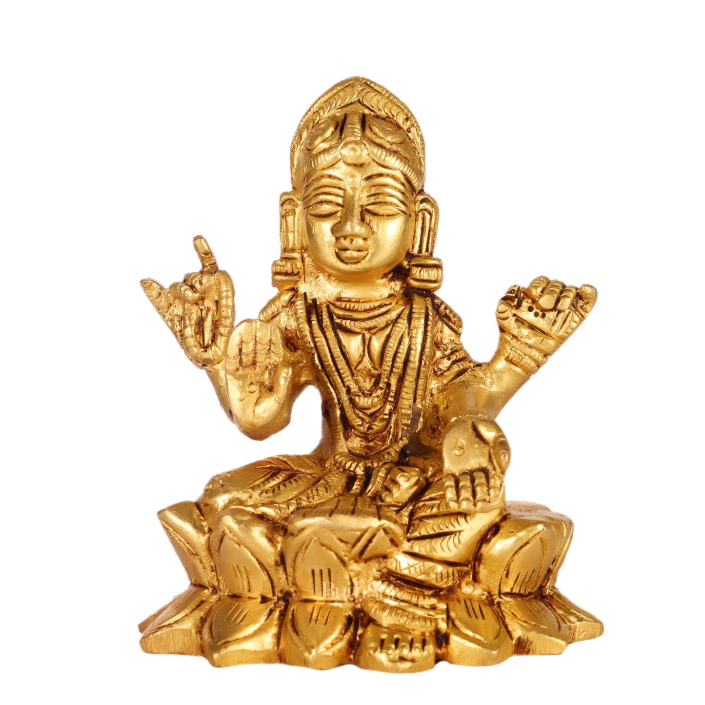 Exquisite Balambigai Brass Statue | High-Quality Craftsmanship | Perfect for Home, Office, or Puja Room 3 inch - Budhshiv.com