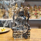 Exquisite Brass Ardhanarishwara Statue - Lord Shiva and Goddess Parvati Sculpture - 9.5 inch - Budhshiv.com