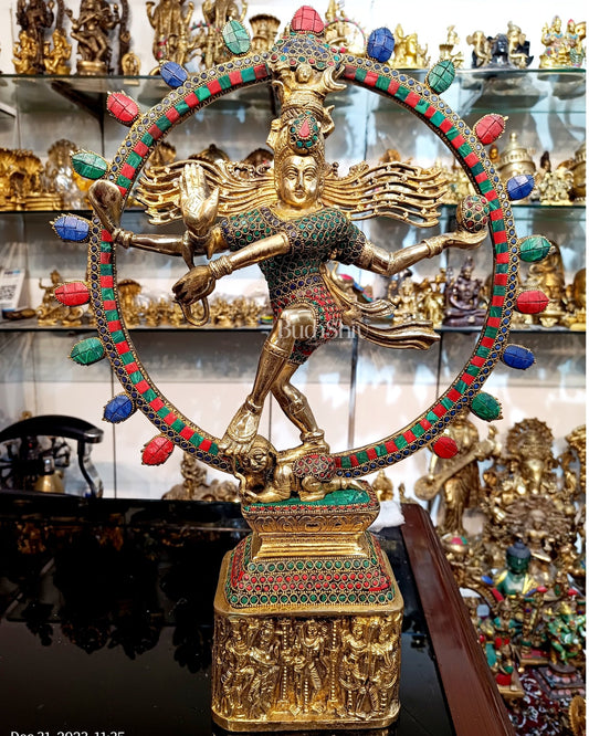 Standing Lord Shiva 21 Brass Statue, Shiva Idol, Brass Shiva Statues –