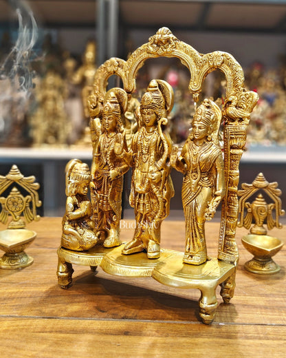 Exquisite Brass Ram Darbar idol 11 Inch - Budhshiv.com