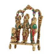Exquisite Brass Ram Darbar idol 11 Inch - Budhshiv.com