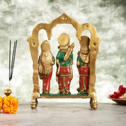 Exquisite Brass Ram Darbar idol 11 Inch - Budhshiv.com