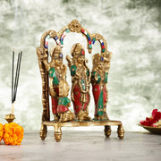 Exquisite Brass Ram Darbar idol 11 Inch - Budhshiv.com