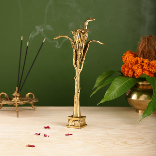 Exquisite Brass Superfine Banana Tree 11 inch - Budhshiv.com