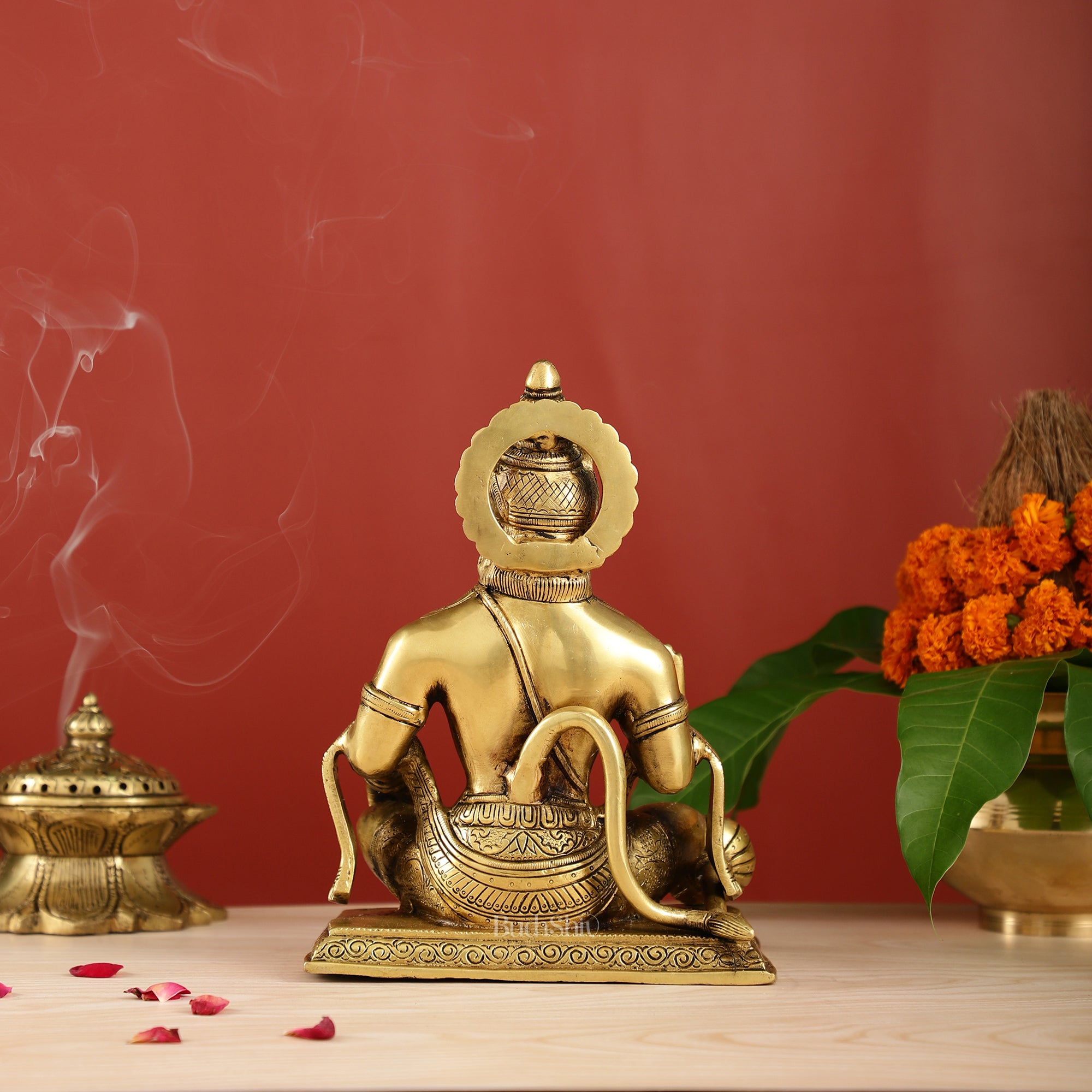 Buy Superfine Lord Hanuman Brass Idol 9.5" – Budhshiv.com