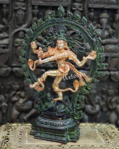 Exquisite Handcrafted Nataraja Statue - 21" Height - Budhshiv.com