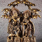 Exquisite Pure Brass Radha Krishna Sculpture – Large Size - Budhshiv.com