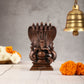 Exquisite Pure Copper Lord Ganesha Statue with Adishesha Nag - 6" - Budhshiv.com