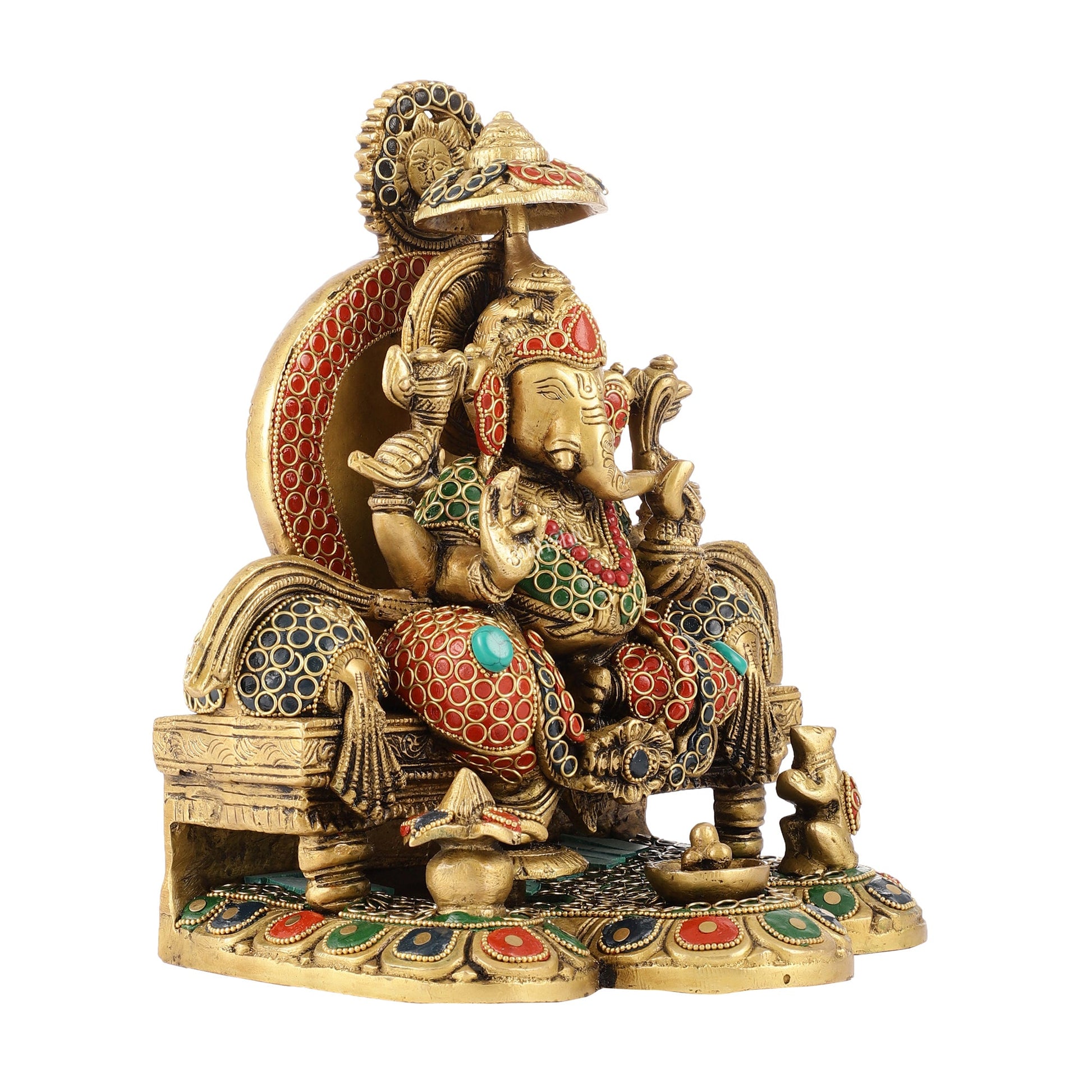 Fine Brass Handcrafted Lord Ganesha Statue - Budhshiv.com