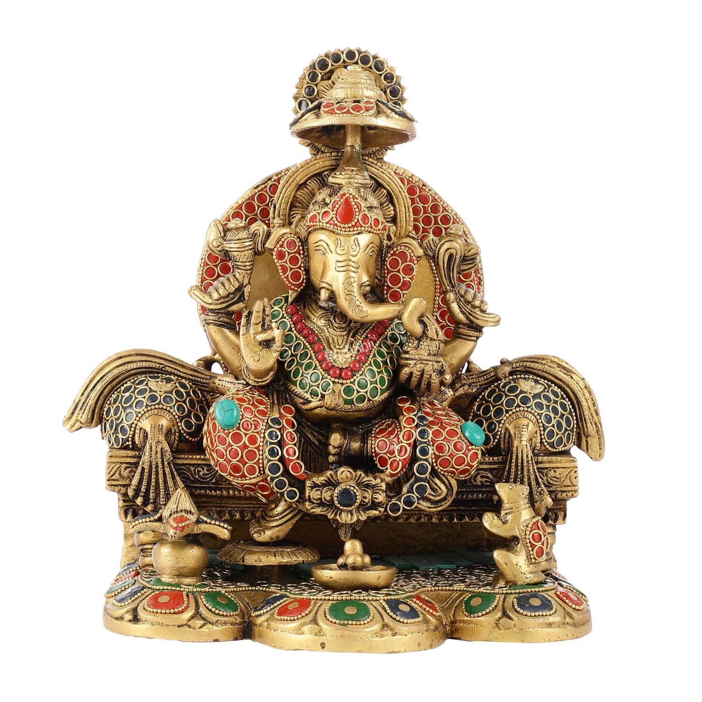 Fine Brass Handcrafted Lord Ganesha Statue - Budhshiv.com