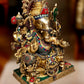 Ganapati Brass Idol 20 inch - Budhshiv.com