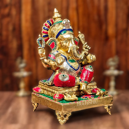 Ganapati Brass Statue 20" - Budhshiv.com