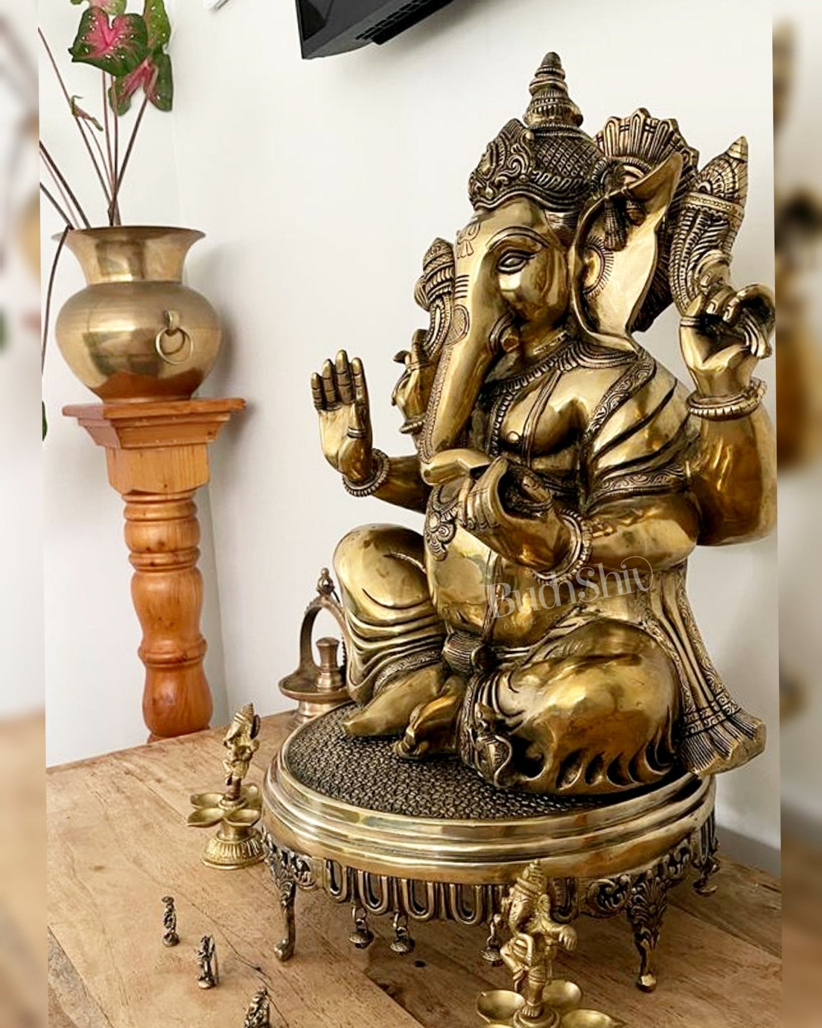 Ganesha Brass Idol 20 Inches – Budhshiv.com