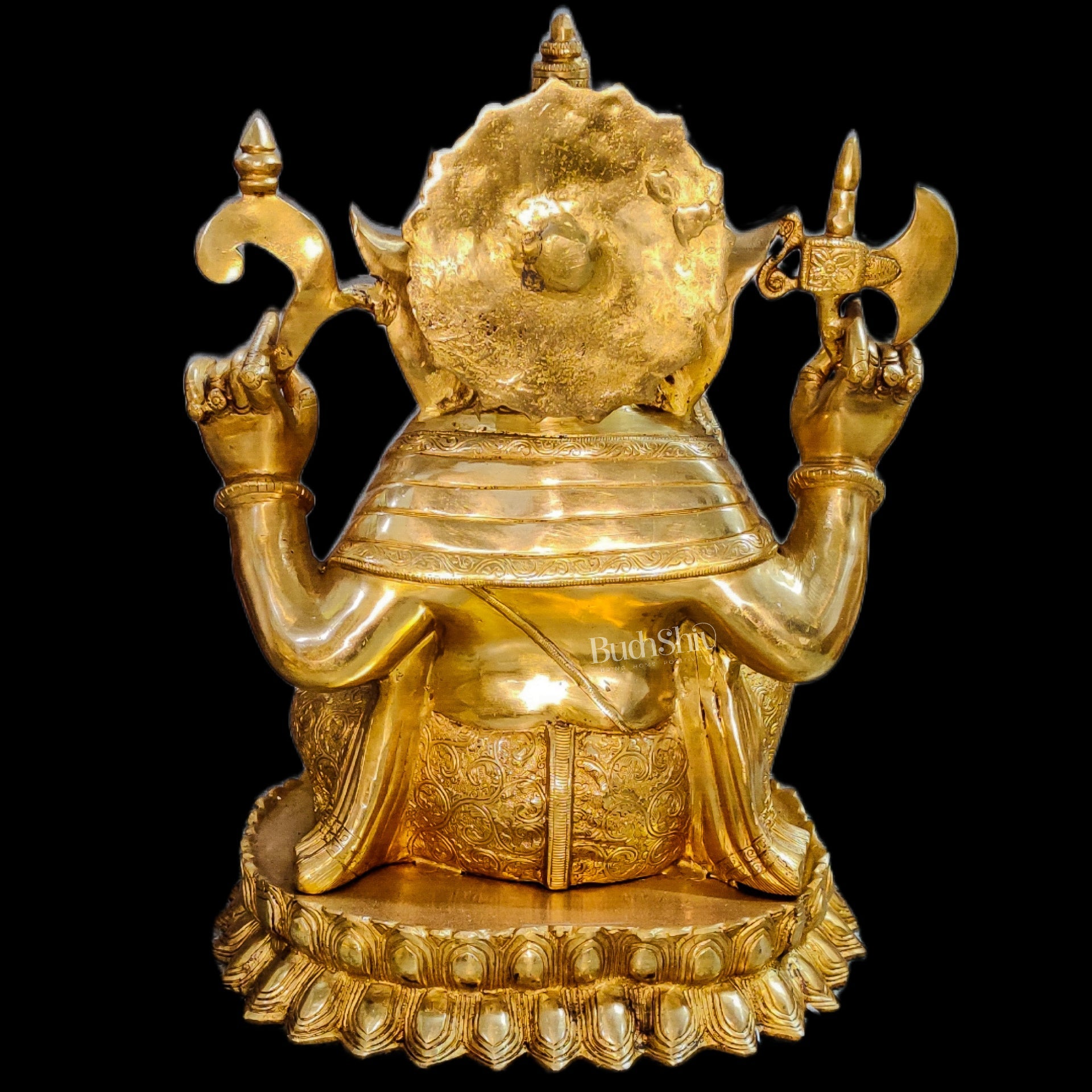 Ganesha Brass Idol 22 inch - Budhshiv.com