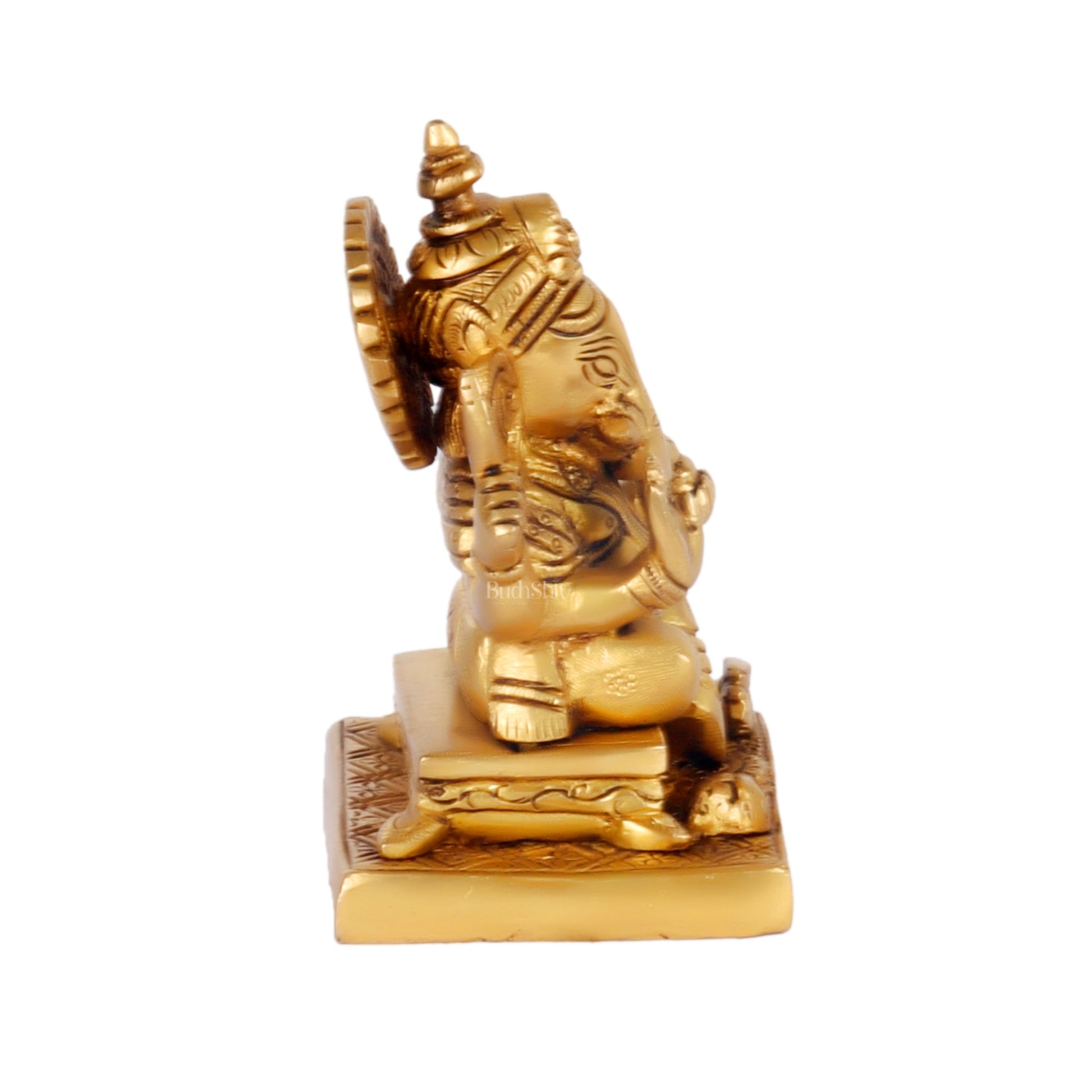 Ganesha Brass idol 5.5 inch - Budhshiv.com