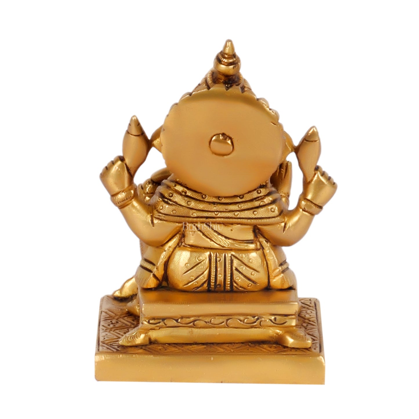 Ganesha Brass idol 5.5 inch - Budhshiv.com