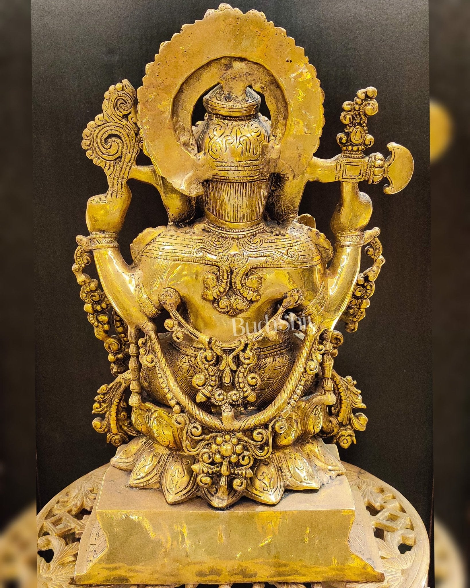 Ganesha Brass statue 19 inch - Budhshiv.com