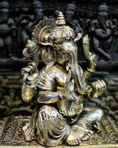 Ganesha Brass Statue 20" - Budhshiv.com